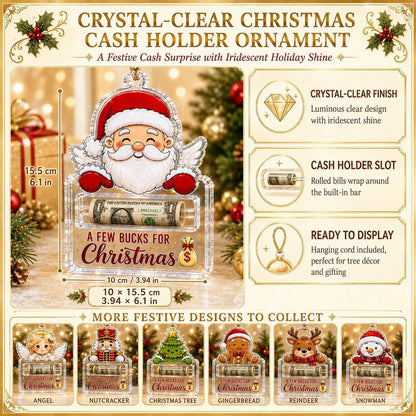 🔥Last Day 50% OFF🎄Crystal Acrylic Money Holder Ornament