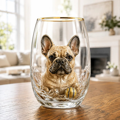 🐶 3D Dog Breed Glass Collection