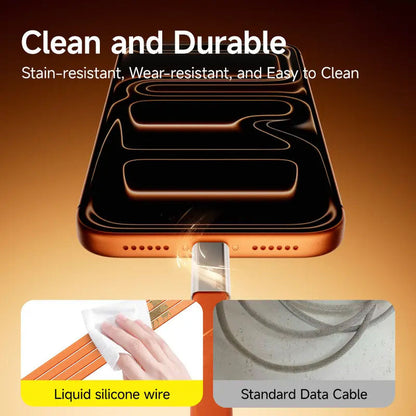 ⚡ 240W 2-in-1 USB-C Fast Charging Cable with Rotating Phone Stand