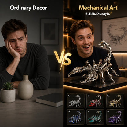 🦂 Build Your Own Mechanical Scorpion — A Steampunk Metal Puzzle Kit That Turns Into A Stunning Desk Art Piece