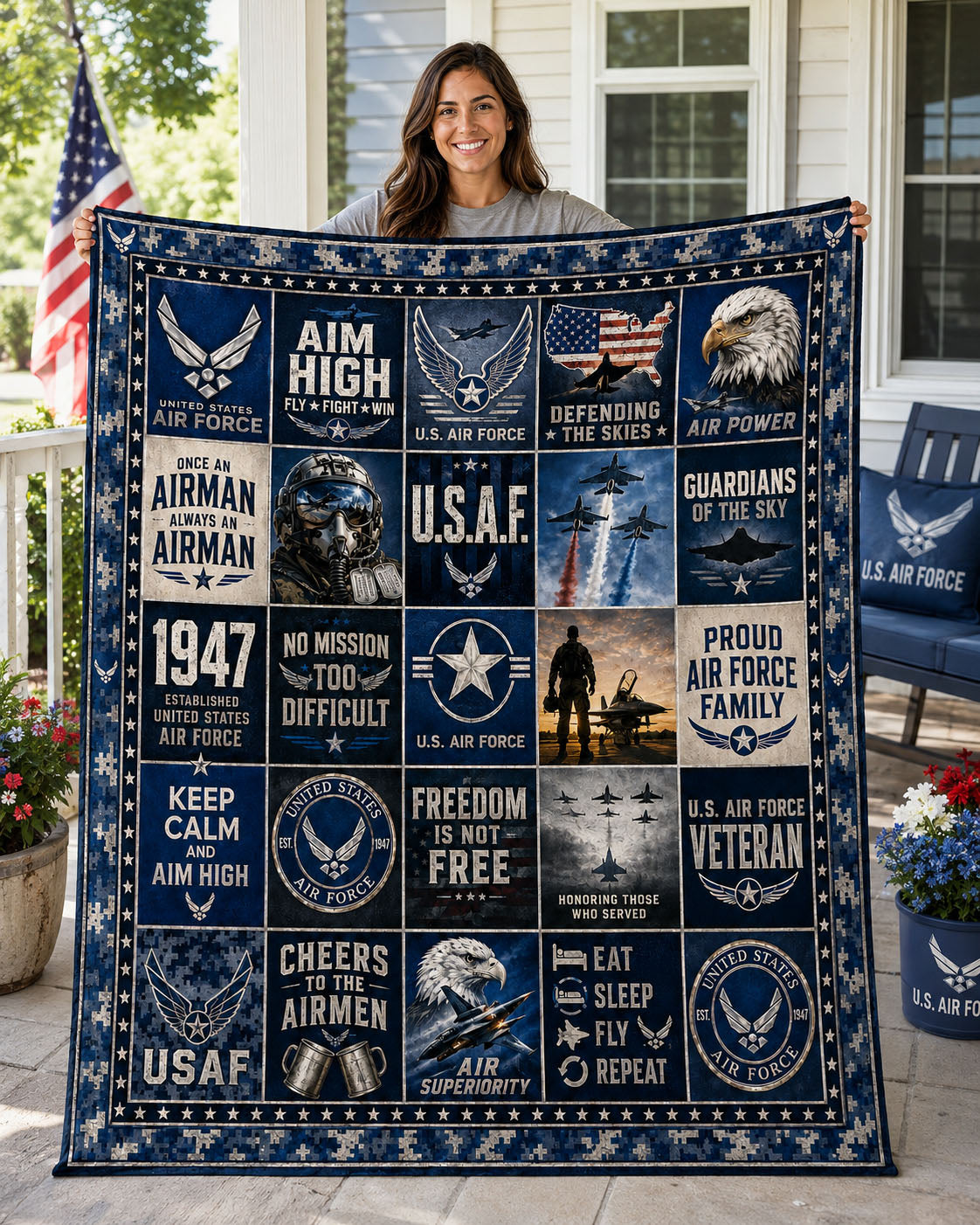 September 11 Never Forget Memorial Quilt Blanket – First Responders & Fallen Heroes Remembrance Gift - Fleece Blanket