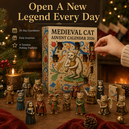 🐱 Medieval Cat Advent Calendar 2026 – 24 Historic Cat Charms