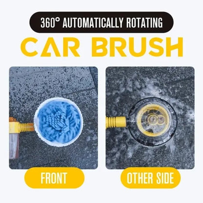 Auto-Rotating Foaming Car Wash Brush with 5 Spray Modes
