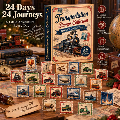 ✈️ Stamp Your Way Around the World: Transportation Stamps Advent Calendar 2026