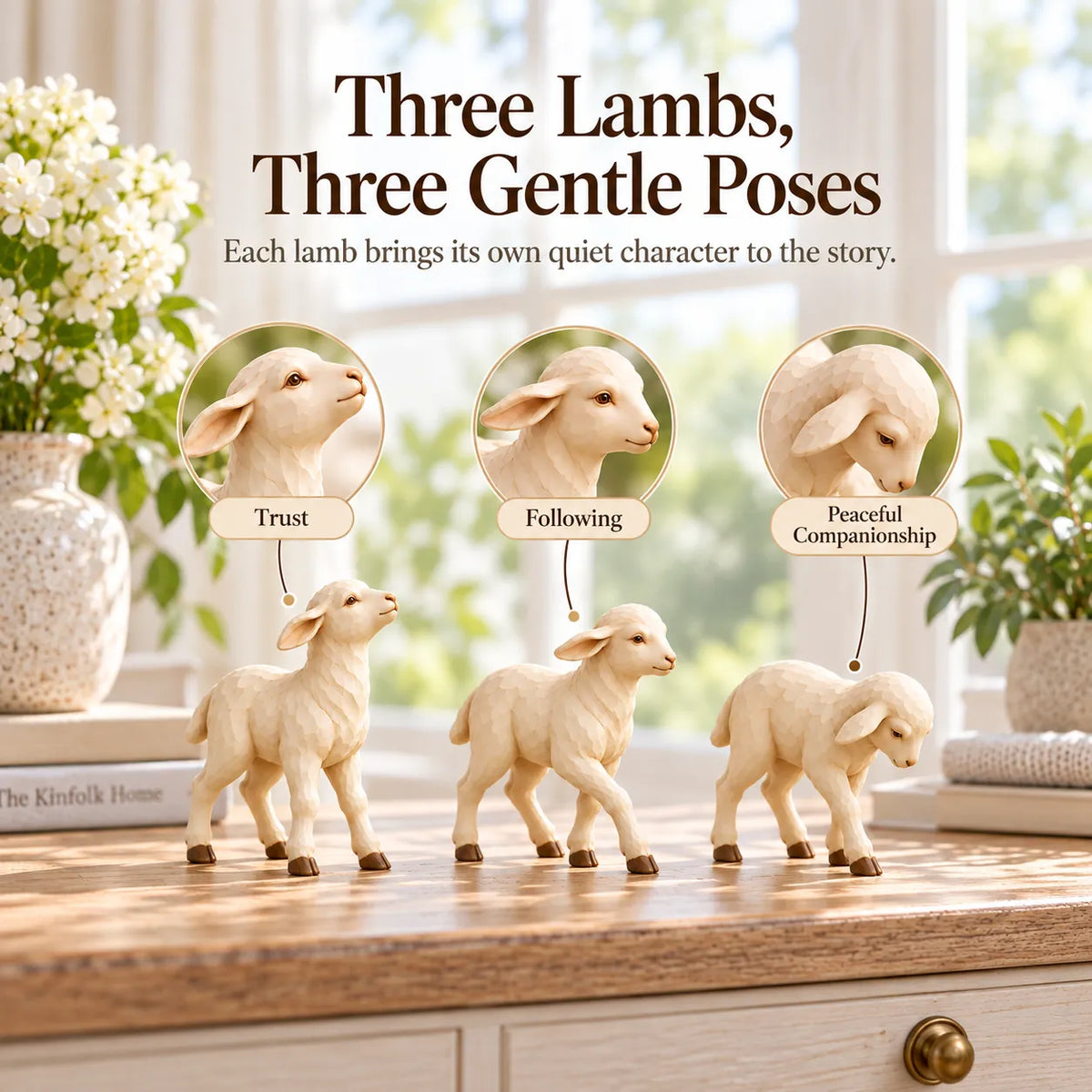 The Good Shepherd & Lambs Sculpture Collection