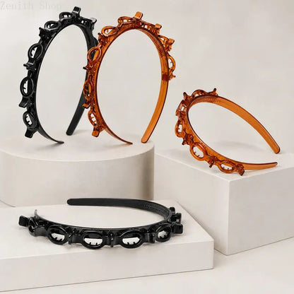 2-Piece Set of Cute Clip Headbands
