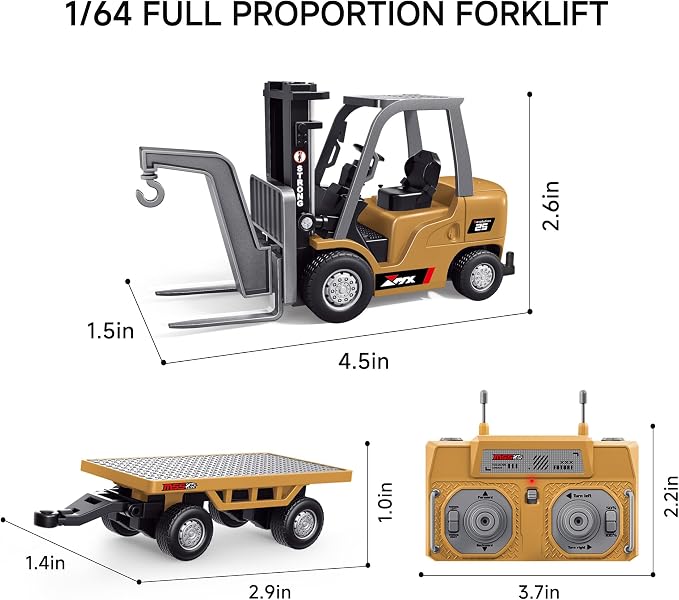 🚜 1:64 Premium Alloy Mini RC Construction Set