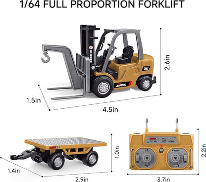 🚜 1:64 Premium Alloy Mini RC Construction Set