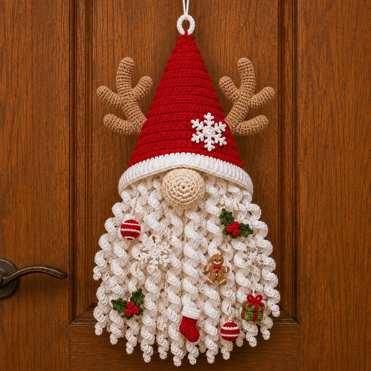 ⏳ Last Day 49% OFF – 🧶 DIY Dimensional Seasonal Crochet Door Hanger Kit Collection | Coordinated Yarn, Filling, Accessories & Step-by-Step Instructions Included 💕