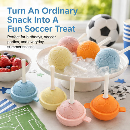 Mini Soccer Ball Silicone Popsicle Mold Set