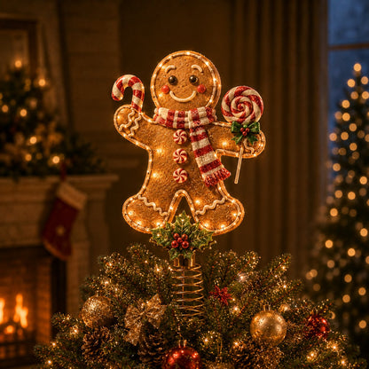 Lighted Christmas Tree Topper Collection – 7 Festive Character Designs