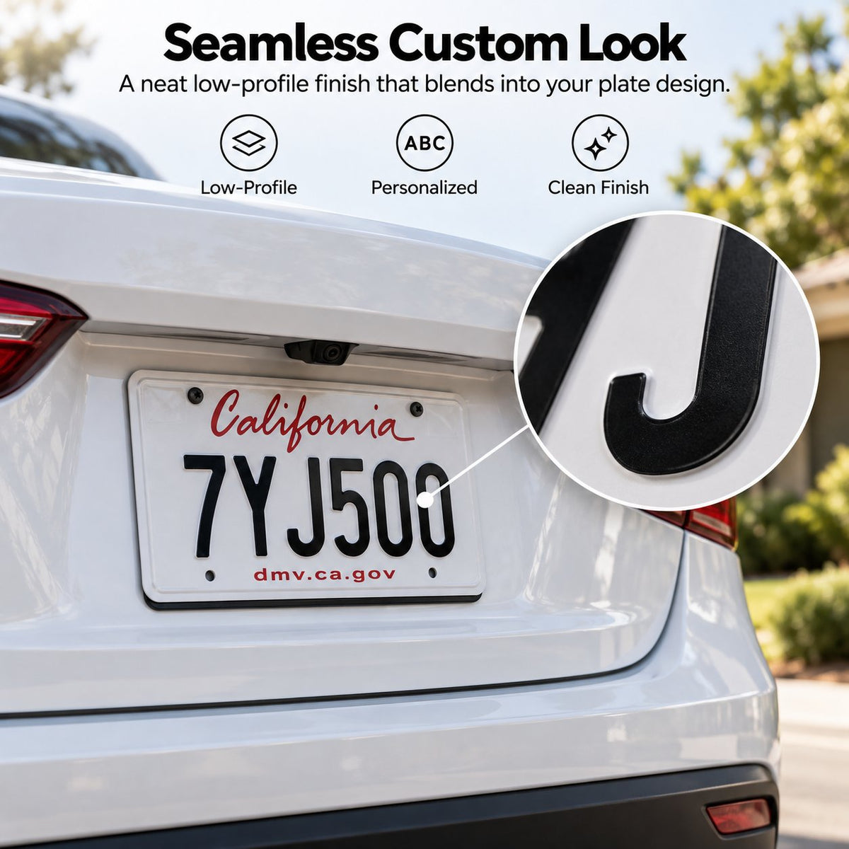 License plate protective film