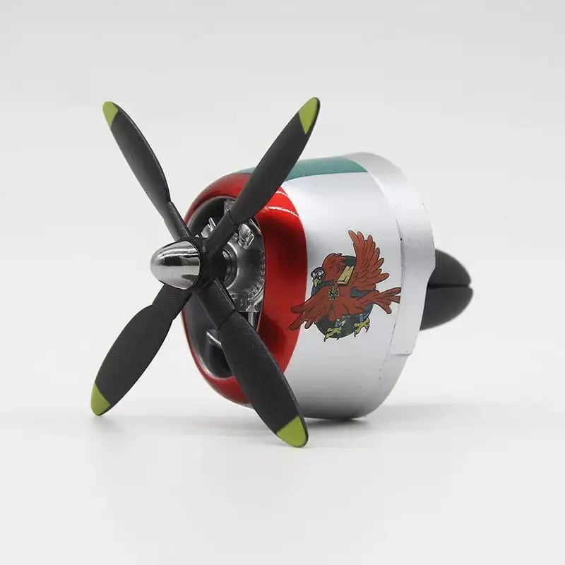 Plane Car Air Freshener | Vintage Fighter Jet Vent Clip for Men
