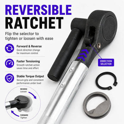 🔥LAST DAY 49% OFF - 🛠️Ratchet Cargo Winch Tensioner Wrench | Heavy-Duty Truck Strap Tool