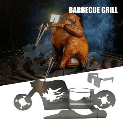 🔥Motorcycle Chicken Roaster For Beer Can Chicken