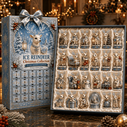 Ice Reindeer Advent Calendar – 24 Hanging Christmas Ornaments