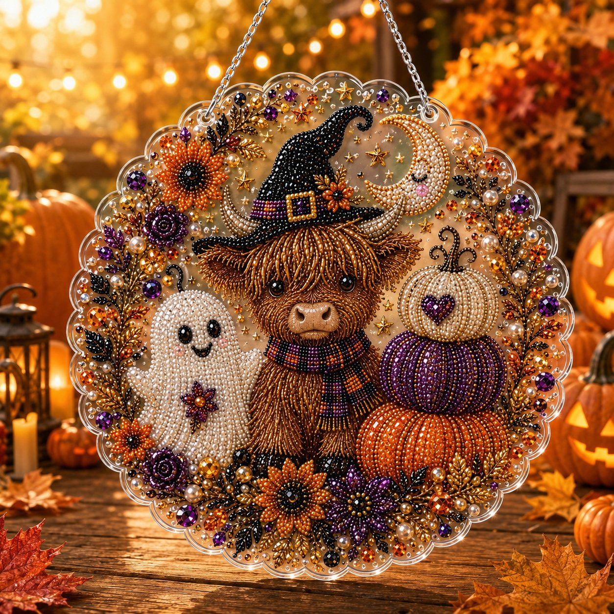 🔥 Last Day 49% OFF - 🎃Halloween Pearl Art DIY Hanging Ornament Kit