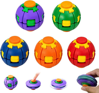 Fidget Spinner Decompression Ball, 360° Press & Spin Fidget Ball