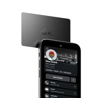 💼 💳 dot.Metal NFC Business Card – Smart Digital Contact Sharing Card