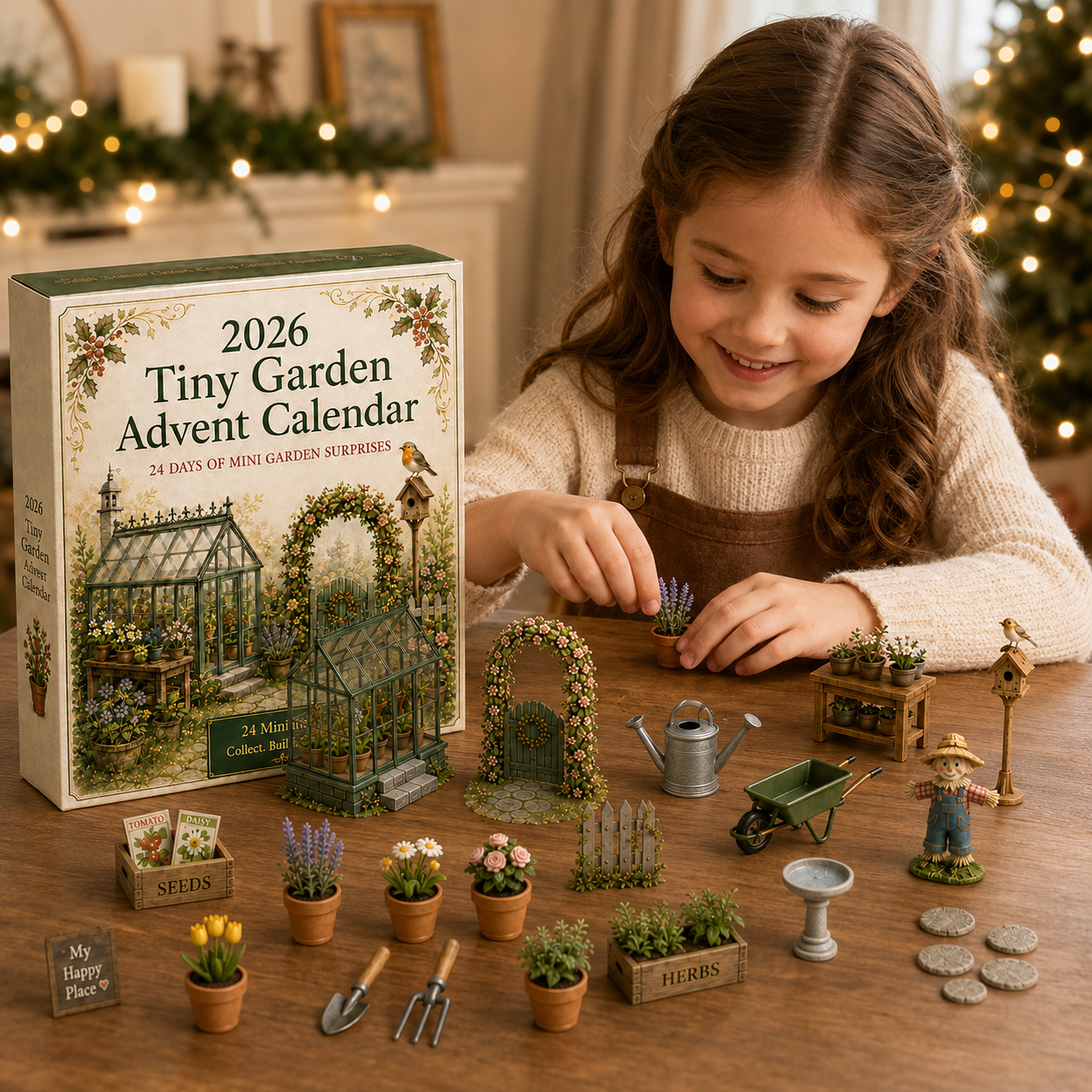 Tiny garden miniature arrangement