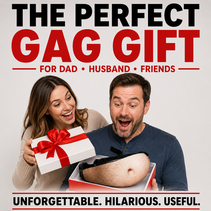 🍺Ultra-Realistic Dad Bod Fanny Pack – Funny Beer Belly Waist Bag