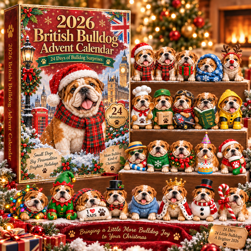 🐶🎄 Bulldog Trouble Advent Calendar 2026 – 24 Daily Surprises