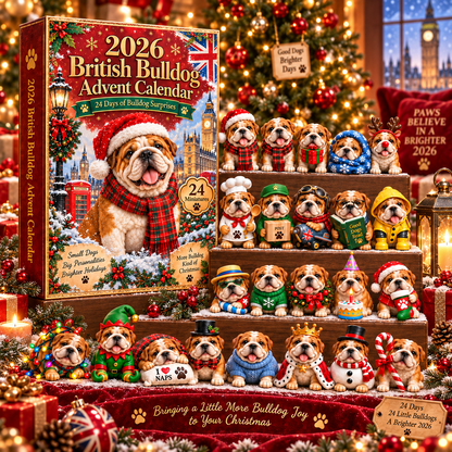 🐶🎄 Bulldog Trouble Advent Calendar 2026 – 24 Daily Surprises