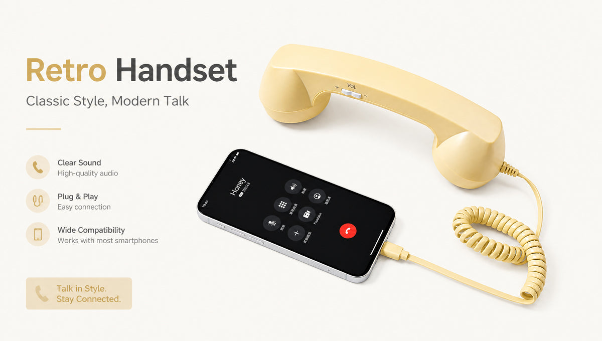 📢🔥 Last day—50% off! ⏰✨ Retro handset: chat worry-free and embrace a touch of nostalgia.