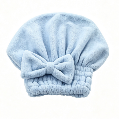 🔥Buy 2 Get 1 Free! Coral Velvet Cute Bow Hair Drying Cap🛁