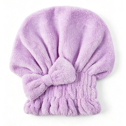 🔥Buy 2 Get 1 Free! Coral Velvet Cute Bow Hair Drying Cap🛁