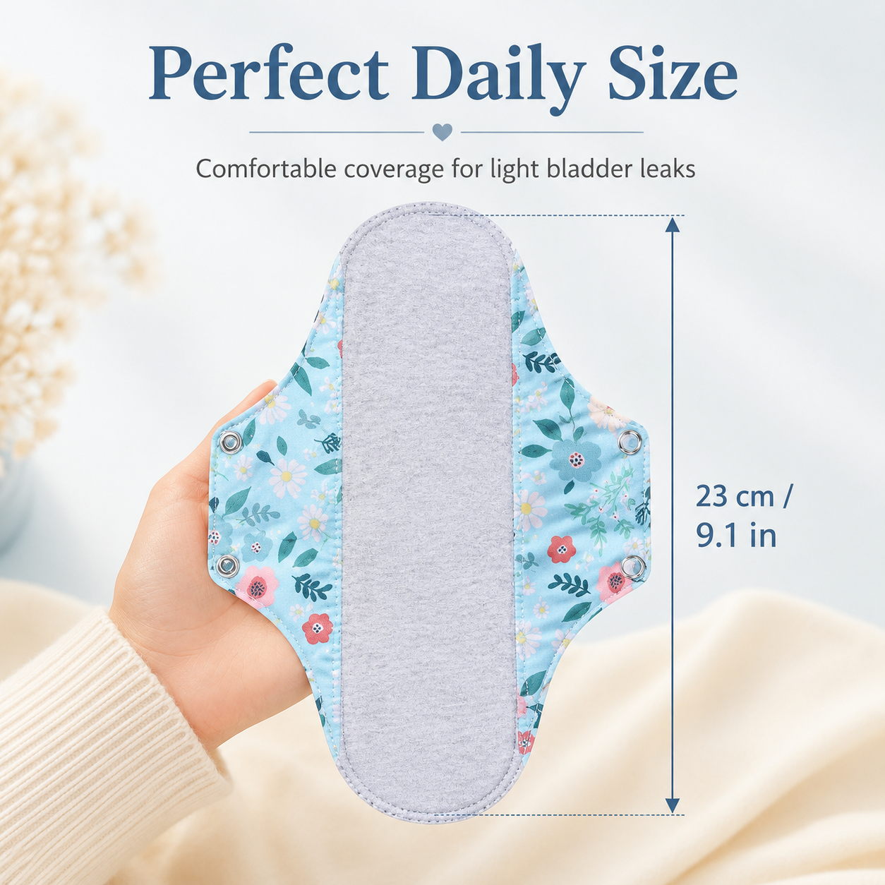 ✨6/12PCS Reusable Leak Protection Pads for Women – Soft, Washable & Breathable Daily Care
