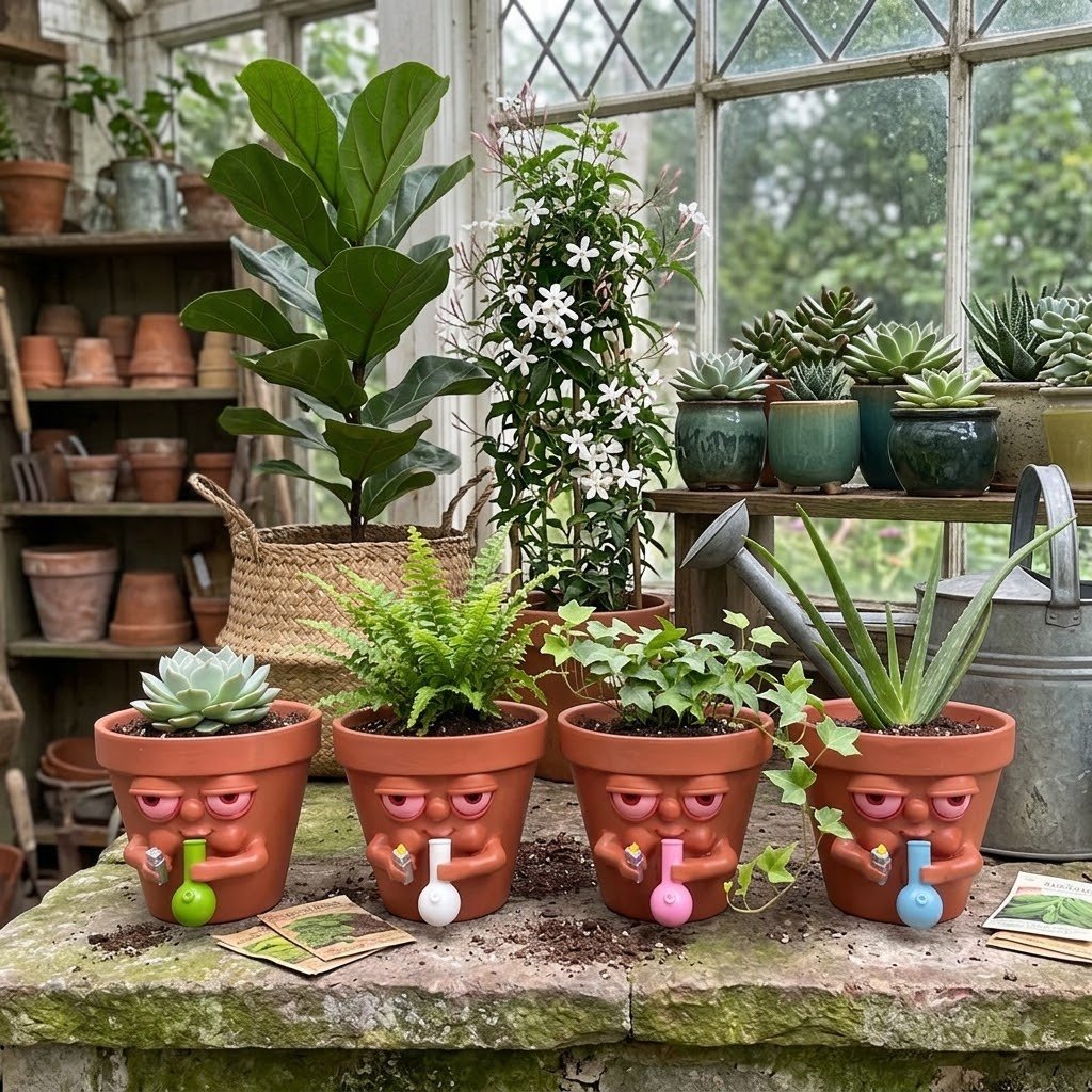 ⏳ Last Day 49% OFF – 🌱 Funny Laid-Back Character Planter | Cute Cartoon Plant Pot for Succulents, Cactus, Desks, Shelves & Office Décor 😎✨