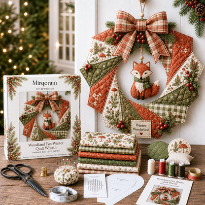 🎄Beginner-Friendly Christmas Fabric Wreath DIY Kit