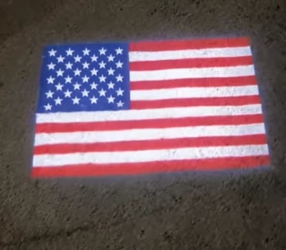 🇺🇸 Pride Shine Car Welcome Light | Patriotic Door Projection for Veterans & Military Families 🎖️