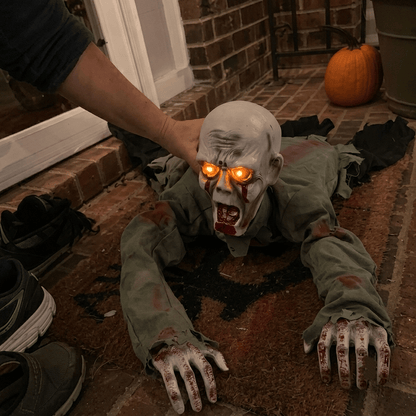 🧟‍♂️ Voice-Controlled Electric Crawling Ghost with Led Eye