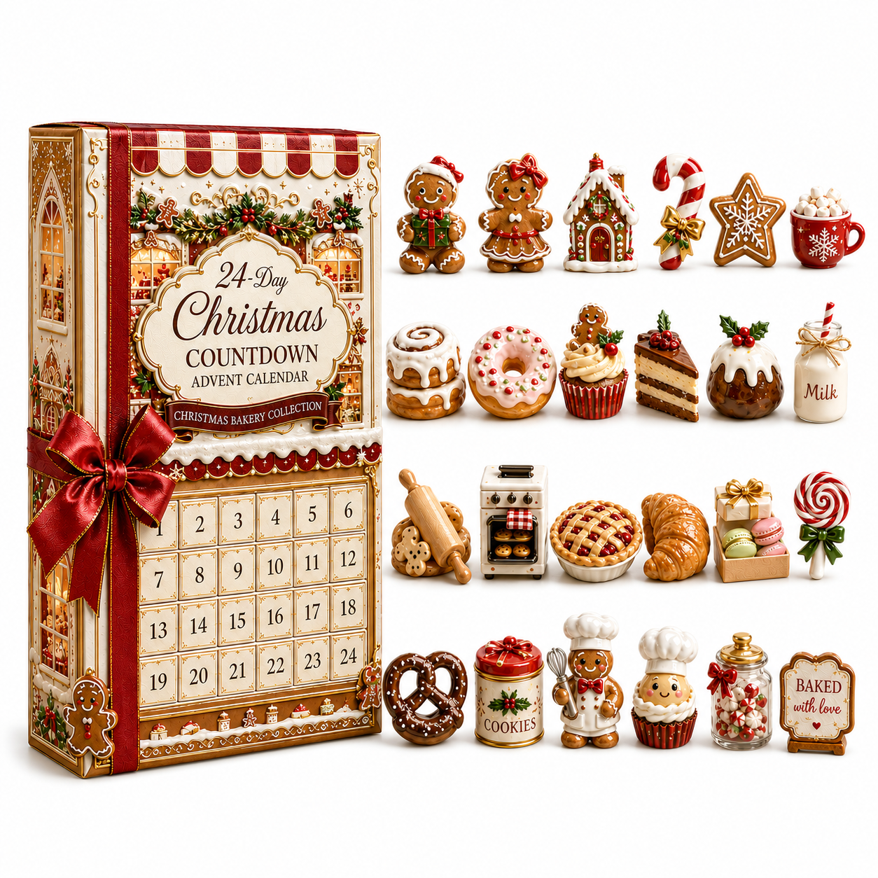 🔥24-Day Christmas Countdown Advent Calendar – Christmas Baking Collection