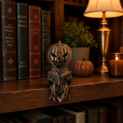 🎃 Reading Pumpkin Shelf Sitter
