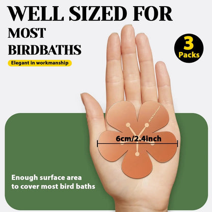 3Pcs Copper Cleaning Discs for Bird Baths