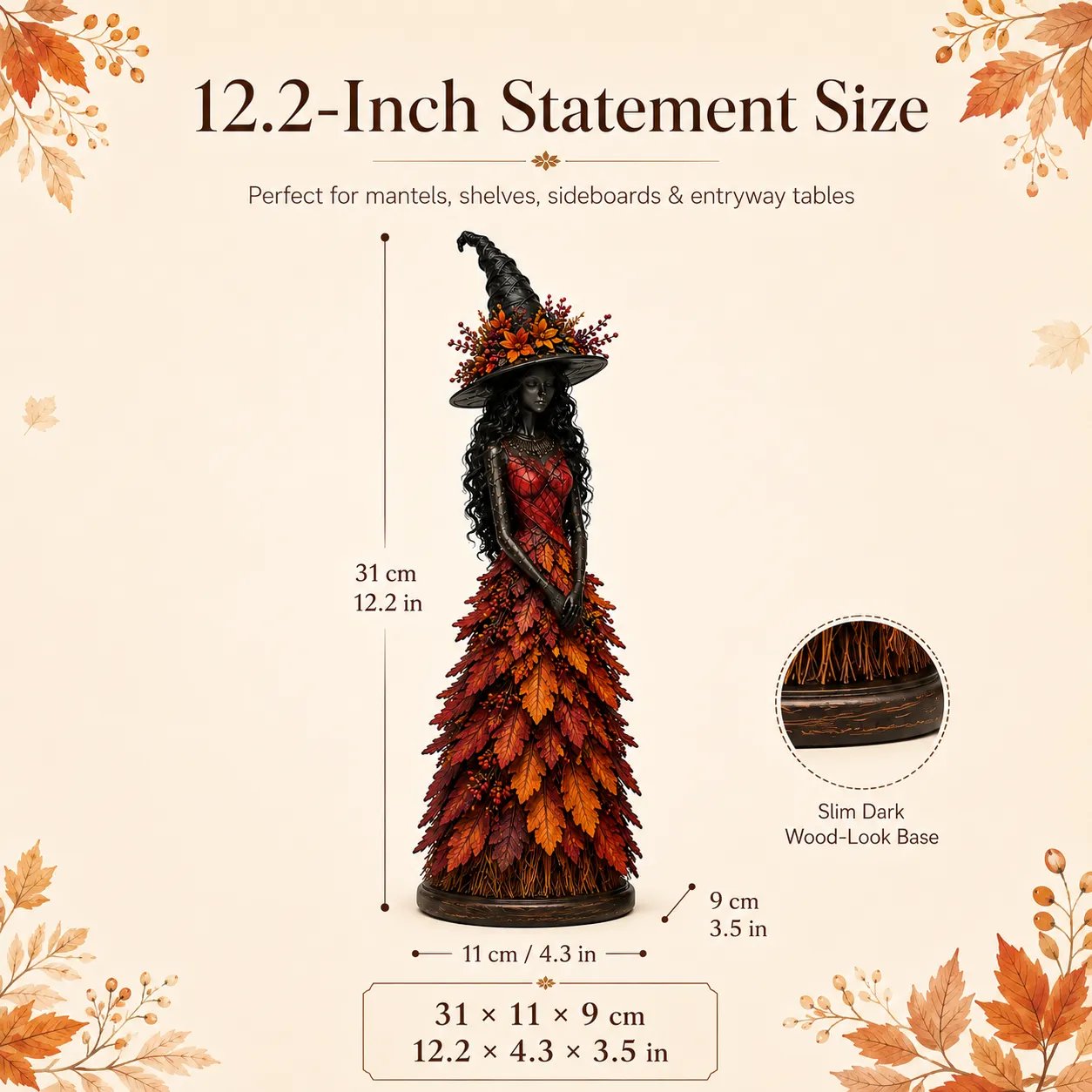 🧙Enchanted Autumn Witch Figurine