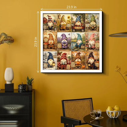 ⏳ Last Day 49% OFF – 🧩 1000-Piece Cozy Gnome Scene Puzzle Wall Art | Charming Multi-Scene Artwork with Seasonal Details, Display-Worthy Design & Frameable Finished Result ✨