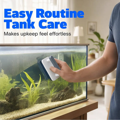 🔥 50% RABATT! 🐠 Magnetischer Aquarium Scheibenreiniger ✨ Doppelseitige Reinigung, Algenentferner & Einfaches Reinigen von Glasbecken