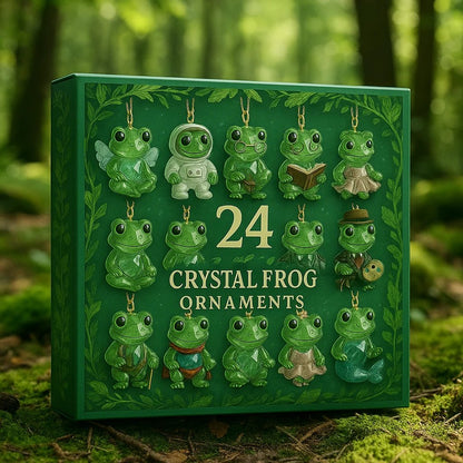 Frog Advent Calendar 2026 – 24 Crystal Forest Frog Ornaments