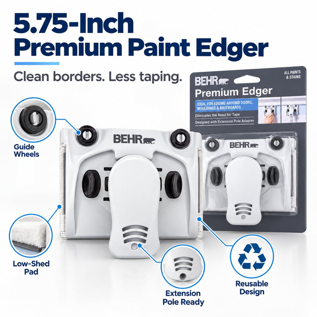 🎨 5.75' Premium Paint Edger — Clean Edges Without the Tape