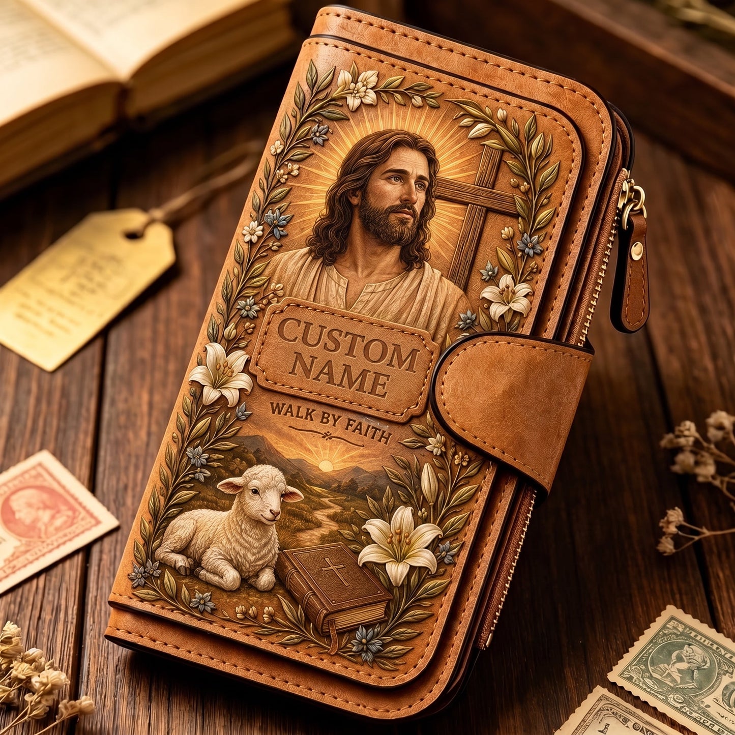 ✝️ Personalized Faith Embossed Wallet