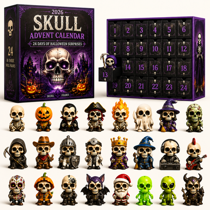 💀 Skull Advent Calendar 2026-24 Days Of Halloween Surprises