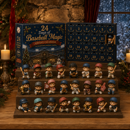 CHRISTMAS KICKOFF 49% OFF - 2026 Baseball Magic Blind Box - 24‑Day Festive Countdown, Baseball Figures Blind Box - Gift For Baseball Fans