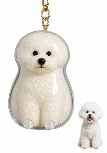 🐾Pet Hair Memorial Capsule Keychain