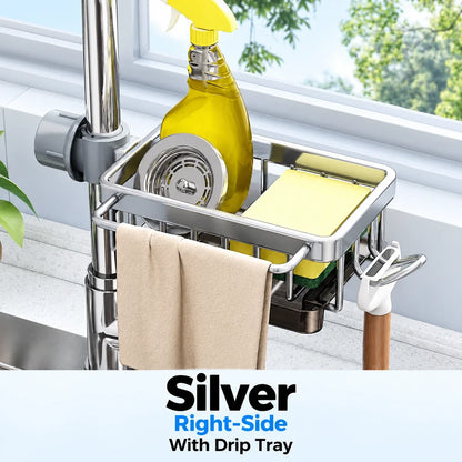 Faucet-Mounted Sink Caddy 🧺 Clutter-Free Sink Organizer