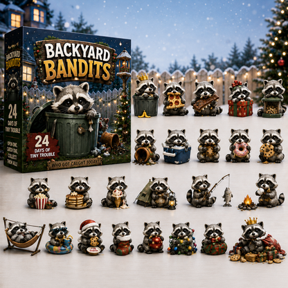 🦝 Backyard Bandits Advent Calendar – 24 Days of Tiny Trouble