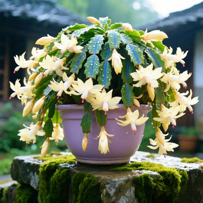 🦀Mix Colors Schlumbergera Bulbs– Easy-Care Blooms in Every Shade, Even in Winter ❄️🌈